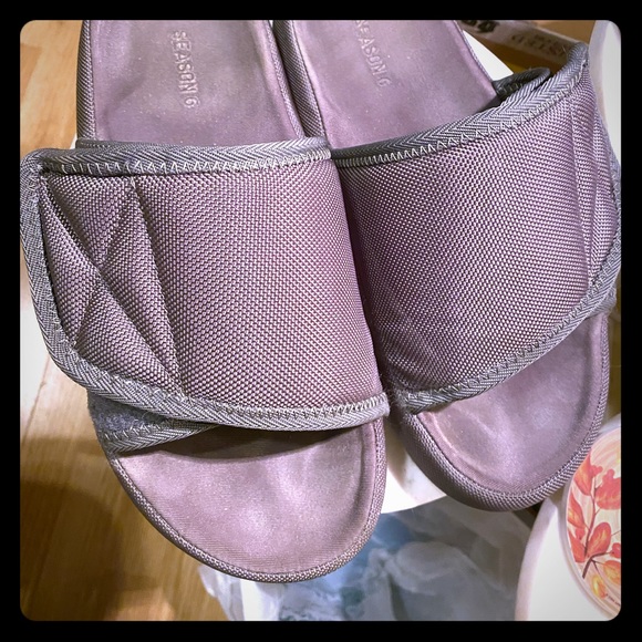 yeezy supply nylon slipper graphite